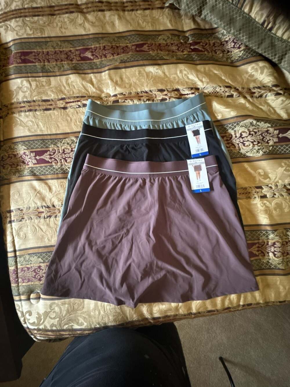 Soybu Resort Pull On Skort Skirt Purple Size L